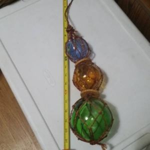 CROSS SOLD: Nautical Hand Blown Glass Float Beach Decor